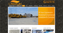 Desktop Screenshot of lifestyleconcreting.com
